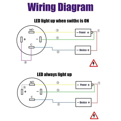 push button wiring diagram 4 pin 